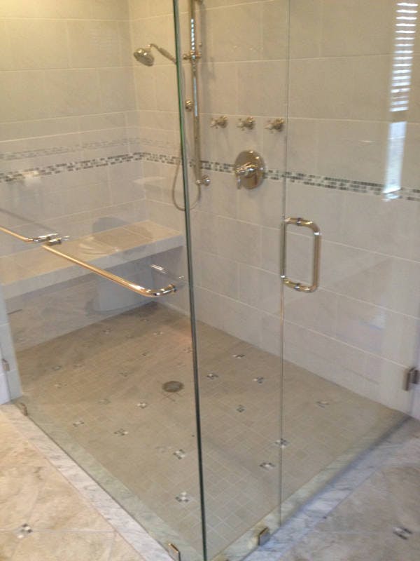 Shower Door Installed By CT Plate Glass Company