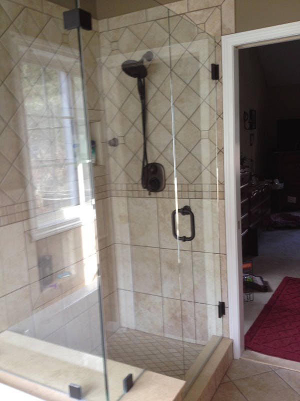 Custom Shower Door Install For Fairfield Resident